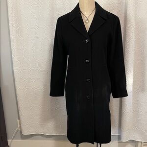 Kenneth Cole Reaction Black Trench Coat